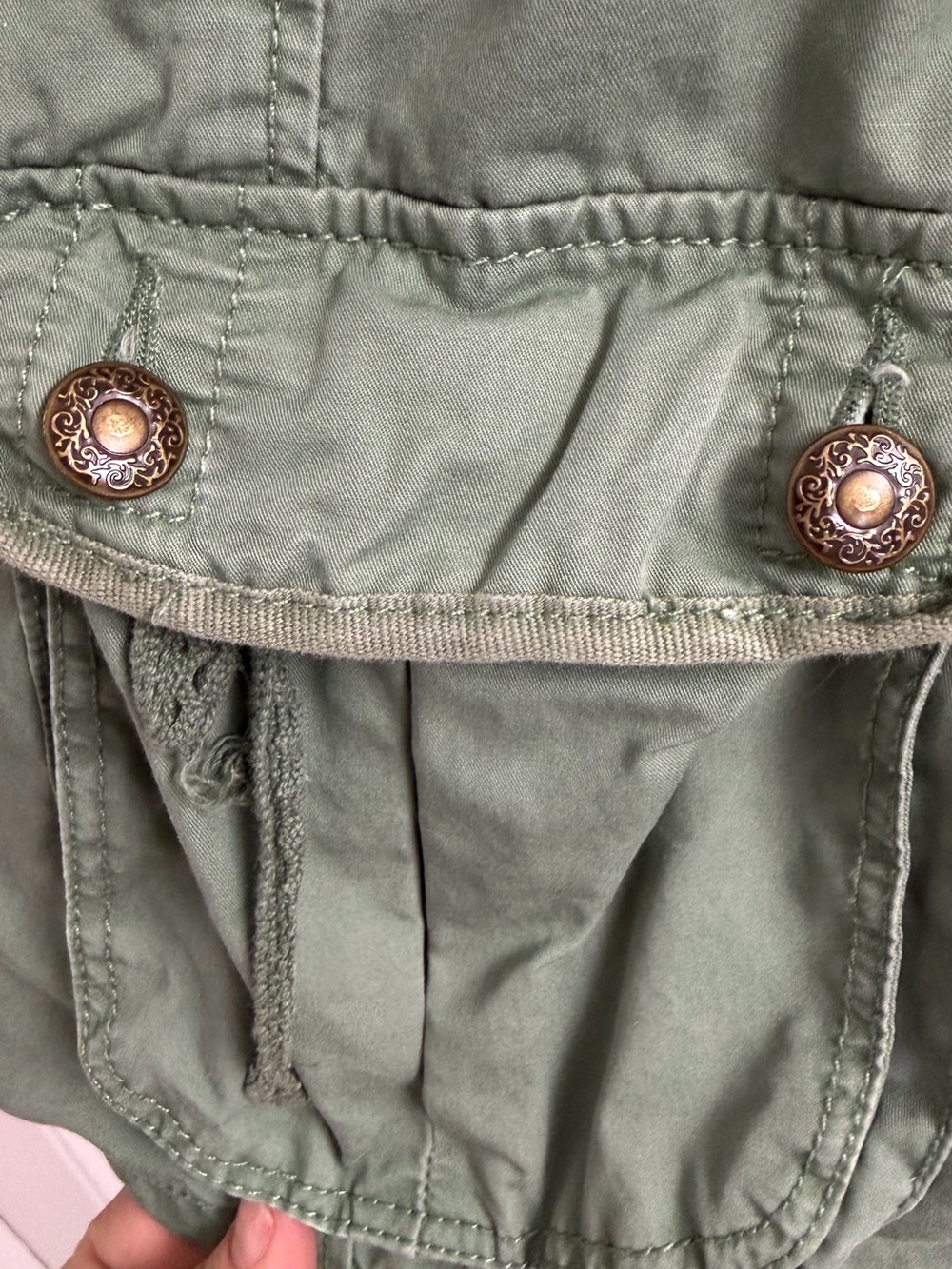 Old Navy Sage Green Military-Style Jacket - Picture 3 of 6